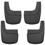 Husky Liners 21-23 Ford F-150 Raptor SuperCrew CC Front & Rear Mud Guards - Black; 2021-2023