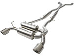 aFe Takeda 2-1/2in 304SS Cat-Back Exhaust Infiniti G37 08-13/Q60 14-15 V6-3.7 w/ Polished Tips; 2008-2015