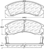 StopTech Sport Brake Pads Mitsubishi 3000GT Spyder SL, Front; 1995-1996