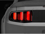 Raxiom 10-12 Ford Mustang Vector V2 LED Tail Lights - Gloss Black Housing (Clear Lens); 2010-2012