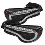 Spyder Scion FR-S Light Bar LED Tail Lights - Black - (ALT-YD-SFRS12-LBLED-BK)