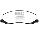 EBC 10-11 Saab 9-5 2.0 Turbo (13.3 inch front rotor) Redstuff Front Brake Pads; 2010-2011