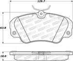 StopTech Street Brake Pads Cadillac Catera, Front