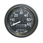 Omix Speedometer Gauge 0-60 MPH 46-58 Willys/CJ Model; 1946-1958