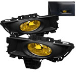 Spyder Mazda 3 4Dr OEM Fog Lights (Won"t Fit Sports/Gt Or Hatchback) - Yellow - (FL-CL-MAZ307-Y); 2007-2008