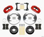 Wilwood Narrow Superlite 4R Front Kit 12.19in Drilled Red 87-89 Jeep YJ; 1987-1989