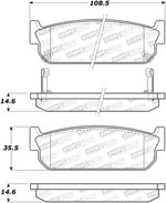 StopTech Street Brake Pads Infiniti M45, Rear