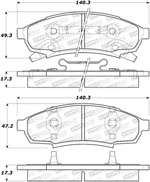 StopTech Street Brake Pads Pontiac Grand Prix, Front