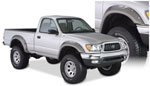 Bushwacker 95-04 Toyota Tacoma Fleetside Cutout Style Flares 4pc 74.5in Bed w/ 4WD Only - Black; 1995-2004