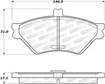 StopTech Street Brake Pads Mercury Grand Marquis, Front