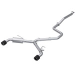 MBRP 22-23 Hyundai Elantra N 2.0L Turbo T304 5in OD CF Tips Dual Outlet 3in Cat Back Exhaust; 2022-2023