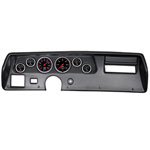 Autometer Designer Black 70-72 Chevelle SS/El Camino Dash Kit 6pc Tach/ MPH/ Fuel/ Oil/ WTMP/ Volt; 1970-1972