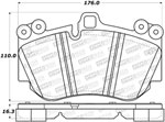 StopTech Street Brake Pads Audi R8 Ceramic Disc, Front; 2016-2018