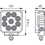 Hella ValueFit LED Work Light TS3000 LED MV CR LT