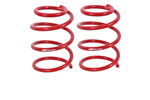 BMR 05-14 S197 Mustang GT Front Handling Version Lowering Springs - Red; 2005-2014