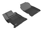 3D MAXpider 2014-2015 Honda Civic Sedan Kagu 1st Row Floormat - Black; 2014-2015