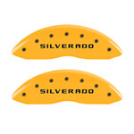 MGP 4 Caliper Covers Engraved Front & Rear MGP Yellow Finish Black Characters 2004 Audi S4; 2002-2006