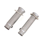 BBK Short Mid Pipes 2-3/4in Universal Flared Exhaust Flow Tubes