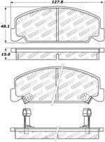 StopTech Street Brake Pads Honda CRX Si, Front; 1988-1989