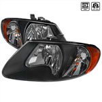 Spec-D Tuning Dodge Caravan Euro Headlights Black Housing