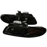 Spec-D Tuning Dodge Caravan Smoked Euro Headlights; 1996-1996