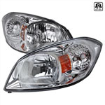 Spec-D Tuning Chevrolet Cobalt Chrome Euro Headlights; 2005-2010