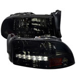 Spec-D Tuning Dodge Durango Smoked Headlight With Led