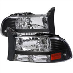 Spec-D Tuning Dodge Durango Black Headlight