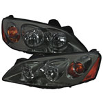 SPEC-D Tuning Pontiac G6 Euro Headlights - Smoke; 2005-2010