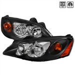 SPEC-D Tuning Pontiac G6 Euro Headlights - Black; 2005-2010