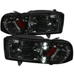 Spec-D Tuning Dodge Ram Crystal Housing Led Headlights Smoke