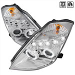 Spec-D Tuning Nissan 350z Projector Headlights Chrome Housing; 2003-2005