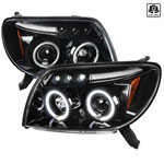 SPEC-D Tuning Toyota 4Runner Projector Headlight Glossy Black; 2003-2005