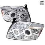 Spec-D Tuning Dodge Caliber Halo Led Projector Chrome