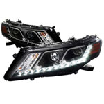 Spec-D Tuning Honda Crosstour Black Projector Headlights With Led