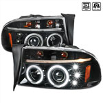 SPEC-D Tuning Dodge Dakota Durango Projector Headlight Glossy Black