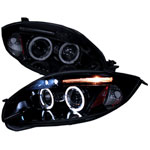 Spec-D Tuning Mitsubishi Eclipse Halo Projector Headlights Smoke Lens Gloss Black Housing