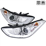 Spec-D Tuning Hyundai Elantra Projector Headlights Chrome Housing