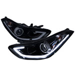 Spec-D Tuning Hyundai Elantra Projector Headlights Glossy Black Housing Smoke Lens