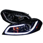 Spec-D Tuning Chevrolet Impala Halo Projector Headlight Gloss Black Housing Smoke Lens