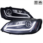 Spec-D Tuning Volkswagen Jetta Projector Headlights Black