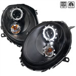 Spec-D Tuning Mini Cooper Black Housing Projector Headlights