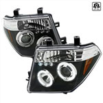 Spec-D Tuning Nissan Frontier Halo Led Projector Black; 2005-2008