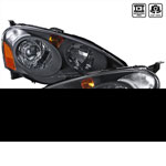 SPEC-D Tuning Acura RSX Retrofit Projector Headlights - Black; 2002-2004