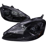 Spec-D Tuning Acura Rsx Halo Projector Headlight Black; 2005-2006