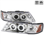 Spec-D Tuning Nissan Sentra Halo Led Projector Chrome; 1995-1999