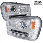 Spec-D Tuning Chevrolet Trailblazer Projector Headlight Chrome Housing; 2002-2009