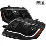 Spec-D Tuning Audi Tt Projector Headlight Black Housing; 1999-1999