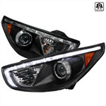 Spec-D Tuning Hyundai Tucson Projector Headlight Black Housing