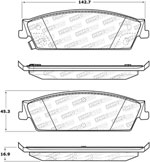 StopTech Street Select Brake Pads GMC Yukon, Rear; 2007-2014